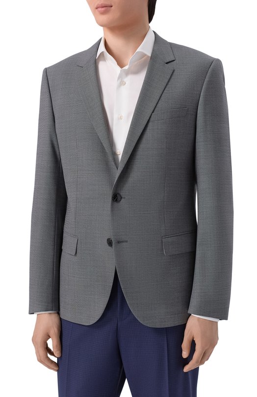 Однобортный пиджак HUGO 50557625 Серый  50557625 Фото 3