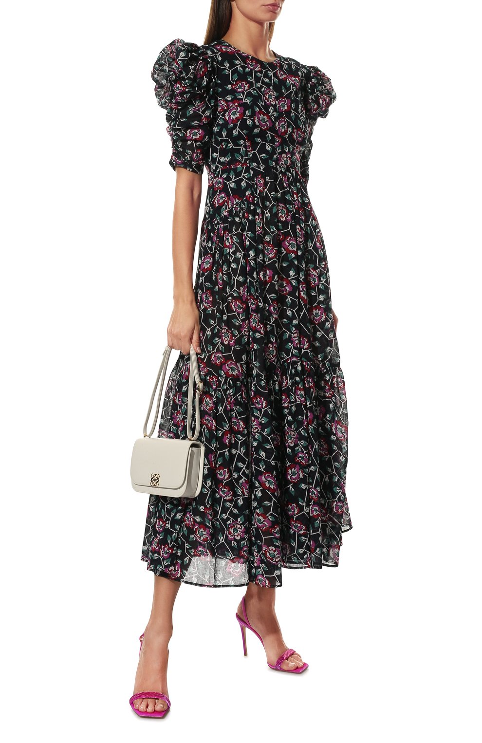 Хлопковое платье ISABEL MARANT ETOILE, арт. R02101-22P032E/SICHELLE, фото 2