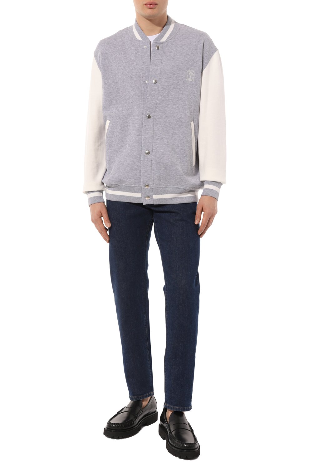 Хлопковая толстовка BRUNELLO CUCINELLI, арт. M0T359022G, фото 2