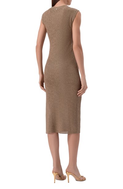 Платье LORENA ANTONIAZZI темно-бежевого цвета по цене 79950 руб., арт. E26116AM08A/2435, фото 3 Платье LORENA ANTONIAZZI, арт. E26116AM08A/2435, фото 3