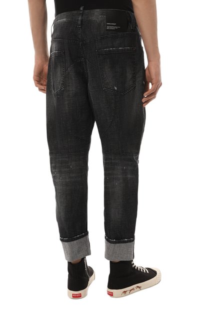Джинсы DSQUARED2 черного цвета по цене 65500 руб., арт. S71LB1141/S30357, фото 4 Джинсы DSQUARED2, арт. S71LB1141/S30357, фото 4