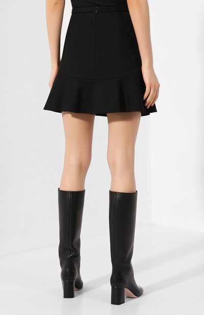 Юбка REDVALENTINO черного цвета по цене 18450 руб., арт. SR0RAC65/1Y1, фото 4 Юбка REDVALENTINO, арт. SR0RAC65/1Y1, фото 4