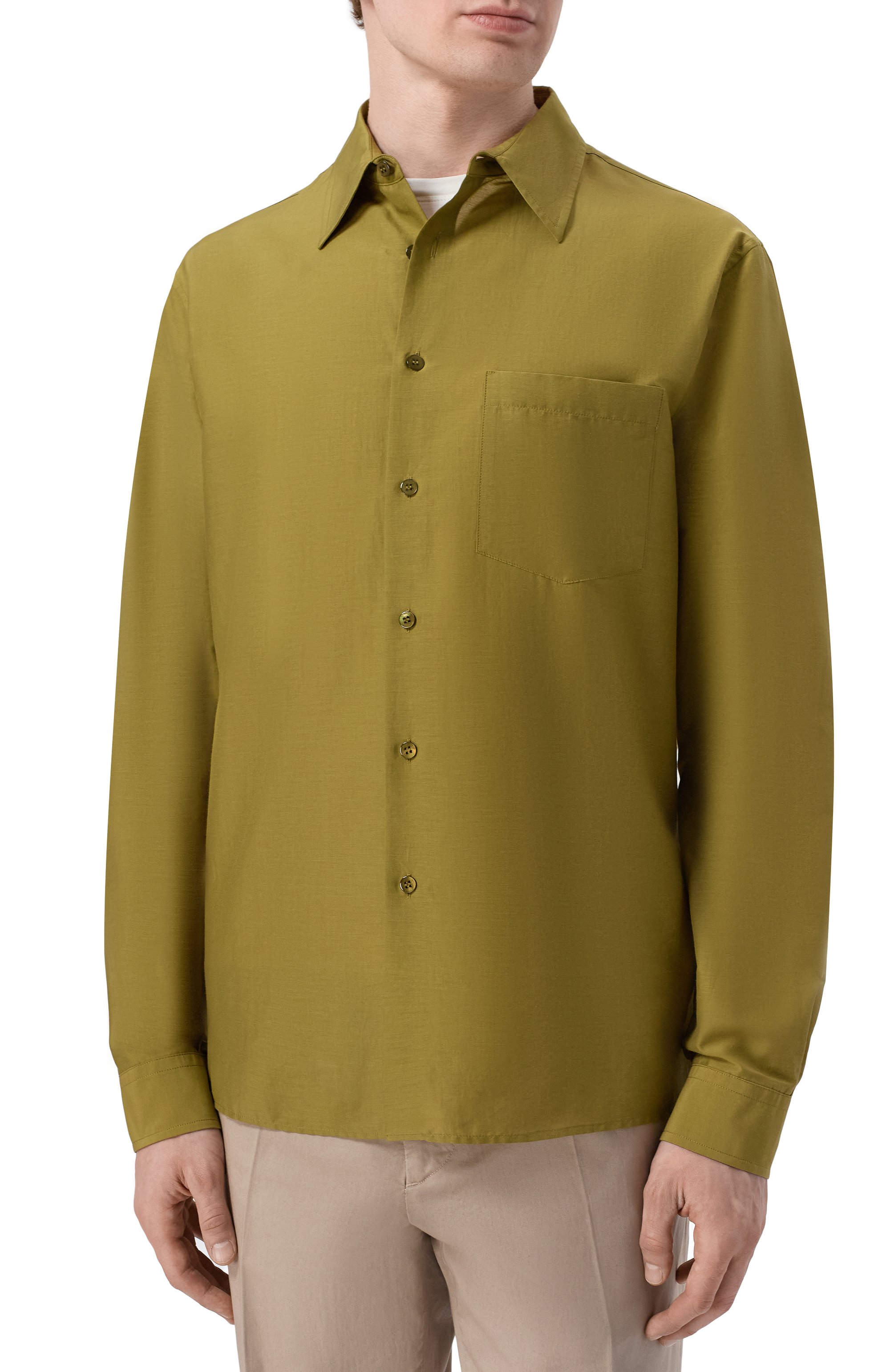 Рубашка из хлопка и шелка MVST, арт. M26.2PM.B010/F129, фото 3