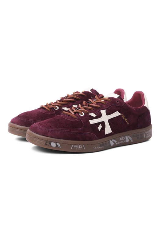 Замшевые кеды Bskt Clay-D Premiata BSKTCLAD/VAR 7688 Бордовый BSKTCLAD/VAR 7688