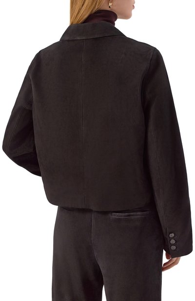 Замшевый жакет 12 STOREEZ черного цвета по цене 100000 руб., арт. 130720, фото 4 Замшевый жакет 12 STOREEZ, арт. 130720, фото 4