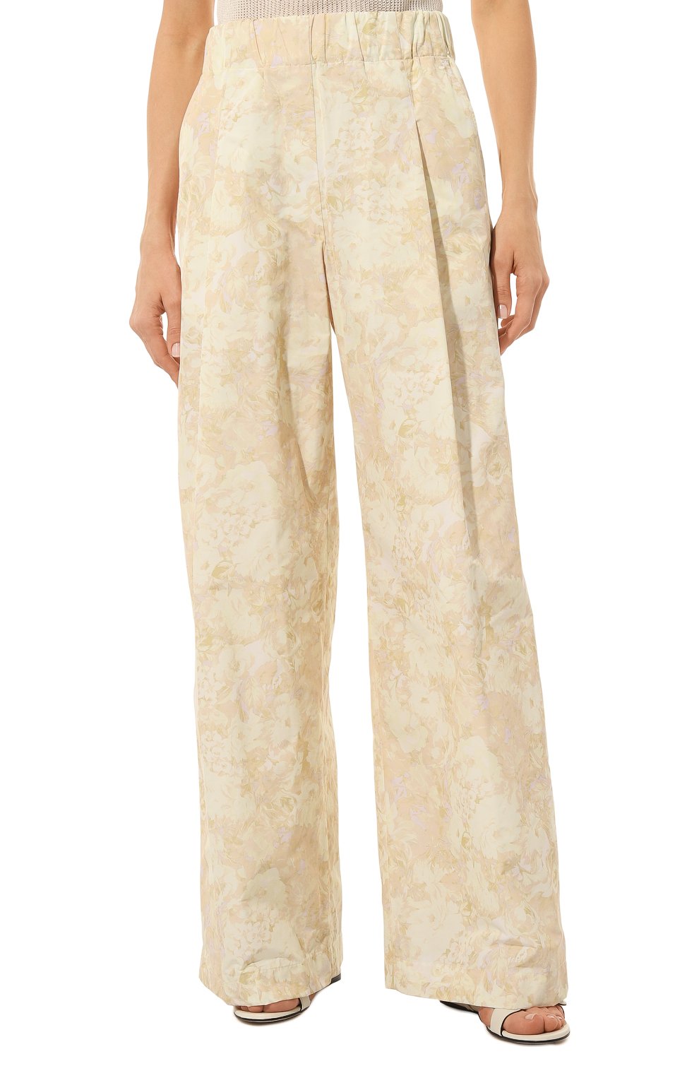 Брюки DRIES VAN NOTEN кремового цвета по цене 59950 руб., арт. 231-010900-6044, фото 3 Брюки DRIES VAN NOTEN, арт. 231-010900-6044, фото 3