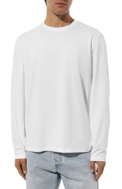 Хлопковый лонгслив 7 FOR ALL MANKIND белого цвета по цене 12650 руб., арт. JSPM2370WH, фото 3 Хлопковый лонгслив 7 FOR ALL MANKIND, арт. JSPM2370WH, фото 3