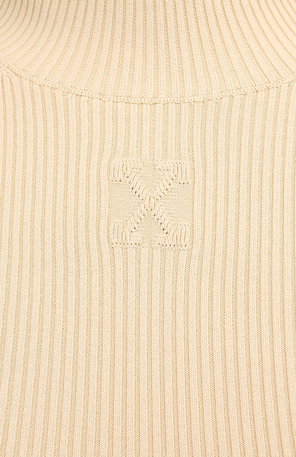 Пуловер из вискозы OFF-WHITE кремового цвета по цене 106000 руб., арт. 0WHF015F20KNI0016110, фото 5 Пуловер из вискозы OFF-WHITE, арт. 0WHF015F20KNI0016110, фото 5