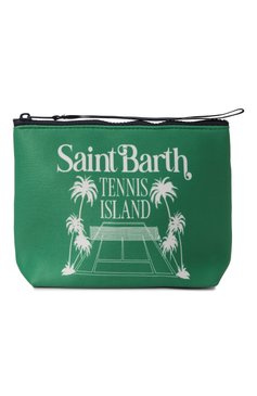 Женская косметичка aline MC2 SAINT BARTH зеленого цвета, арт. ALINE/STBA/00924F | Фото 1 (Нос: Не проставлено; Материал: Текстиль, Синтетический материал; Материал сплава: Проставлено)