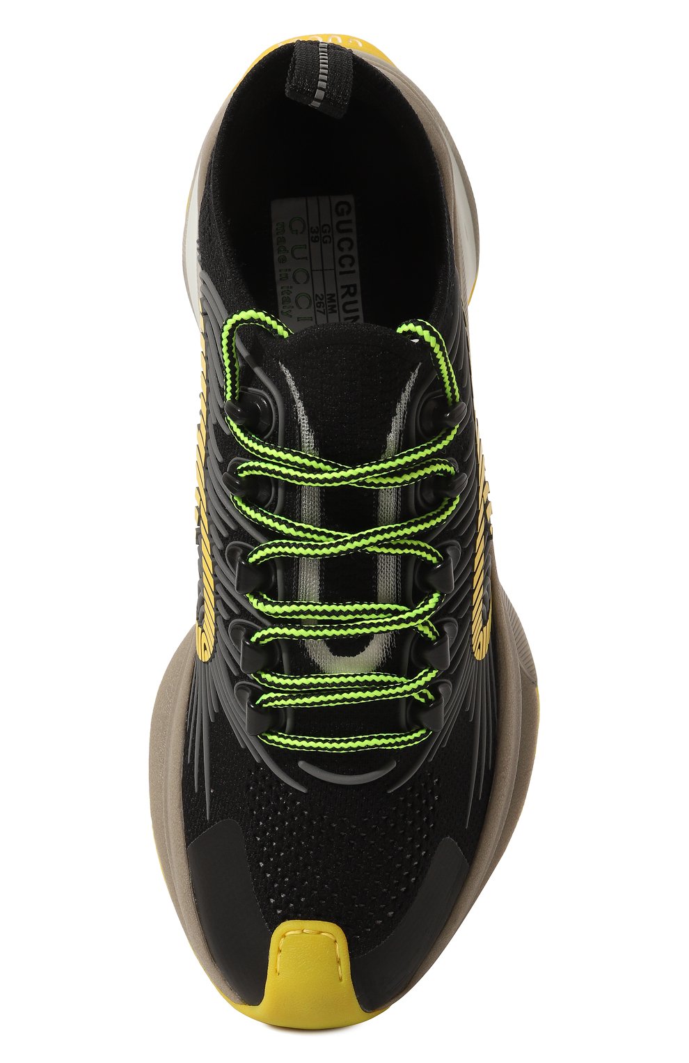 Текстильные кроссовки gucci run GUCCI, арт. 680939 USM10, фото 6