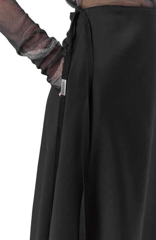 Шерстяная юбка Ann Demeulemeester B0012264/FA646 Чёрный  B0012264/FA646 Фото 5