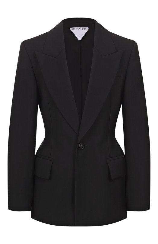 Шерстяной жакет Bottega Veneta 820067/V0B30 Чёрный 820067/V0B30