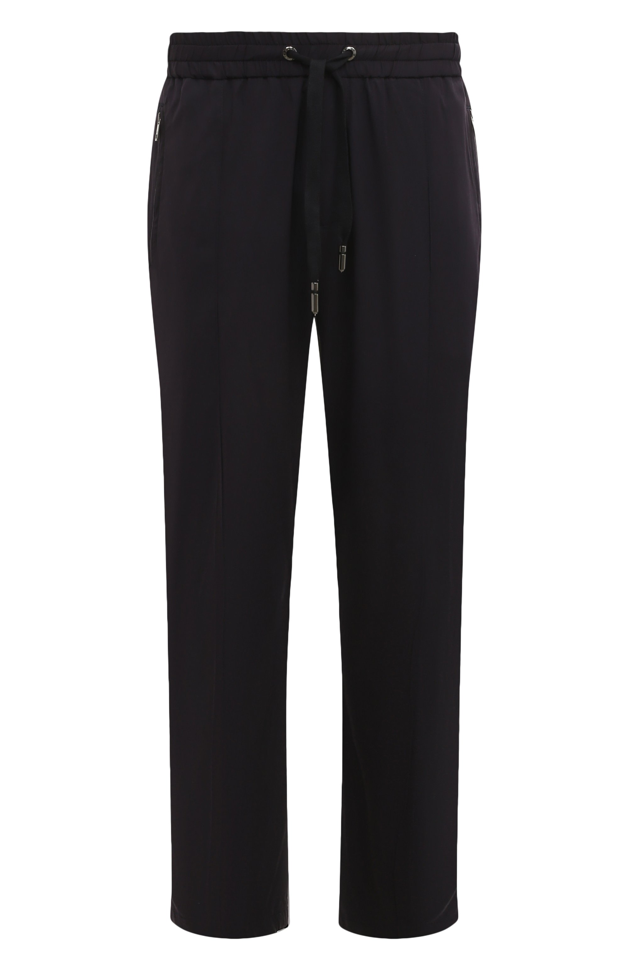 Хлопковые брюки DOLCE & GABBANA темно-синего цвета по цене 98950 руб., арт. GYACET/FUEAJ, фото 1 Хлопковые брюки DOLCE & GABBANA, арт. GYACET/FUEAJ, фото 1