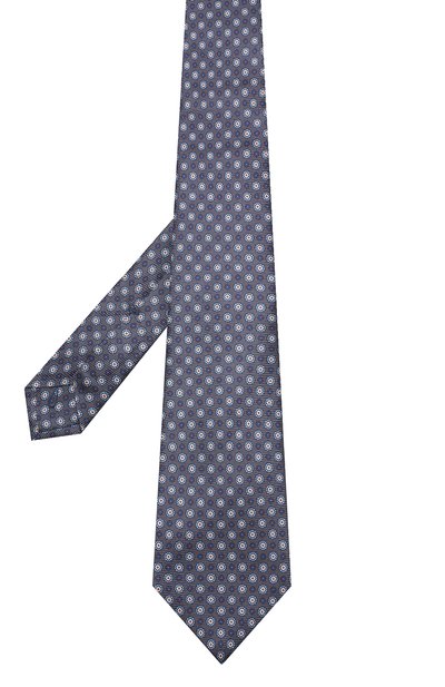 Шелковый галстук KITON серого цвета по цене 25100 руб., арт. UCRVKLC08F09, фото 2 Шелковый галстук KITON, арт. UCRVKLC08F09, фото 2