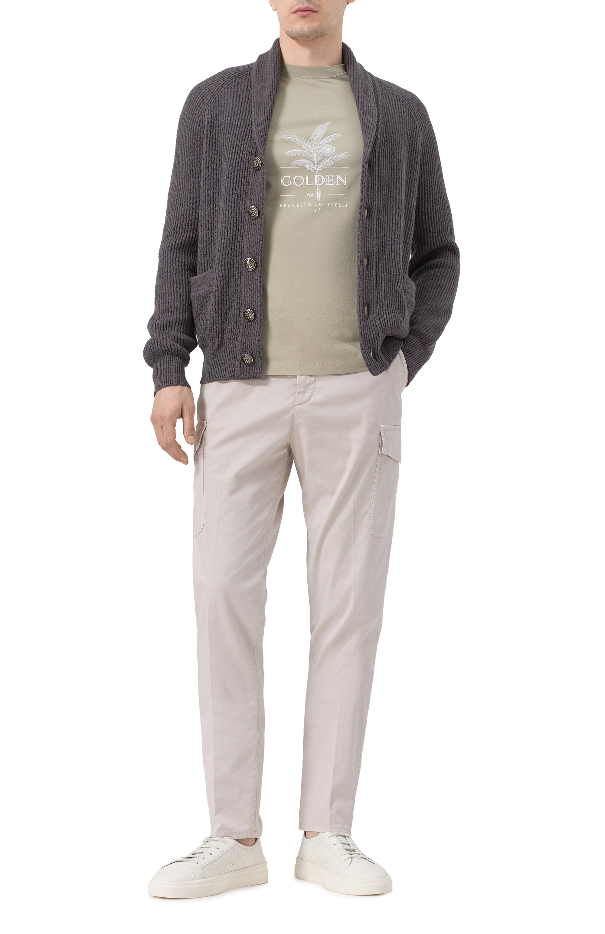 Хлопковая футболка BRUNELLO CUCINELLI, арт. M0B138482P, фото 2