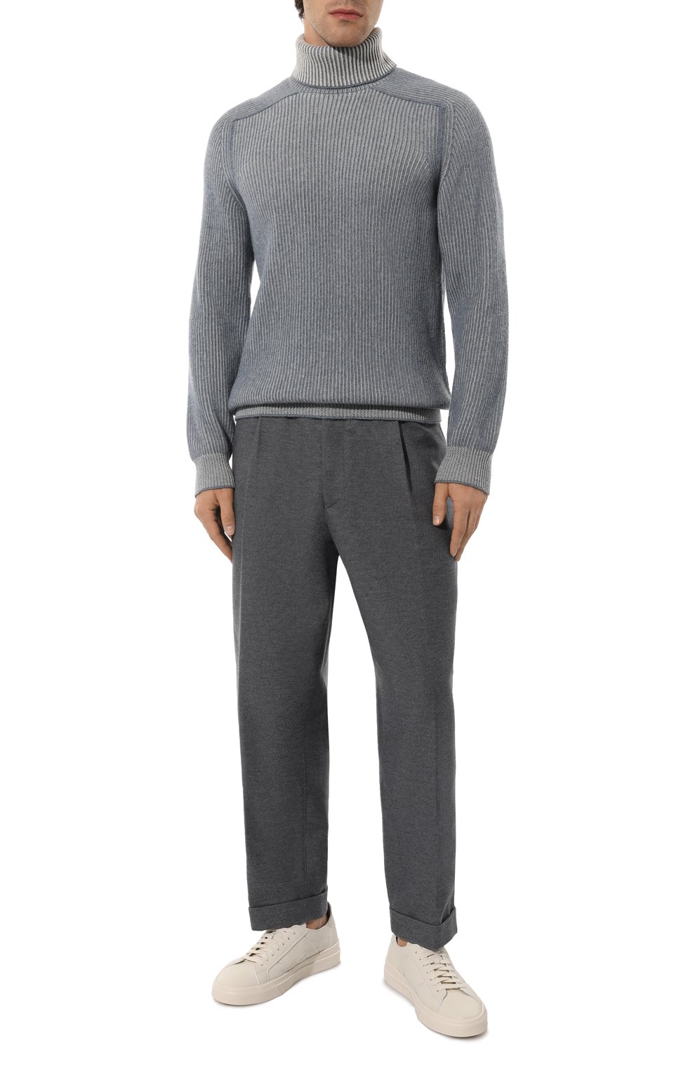 Брюки из хлопка и кашемира GIORGIO ARMANI, арт. GM000288/AF12015, фото 2