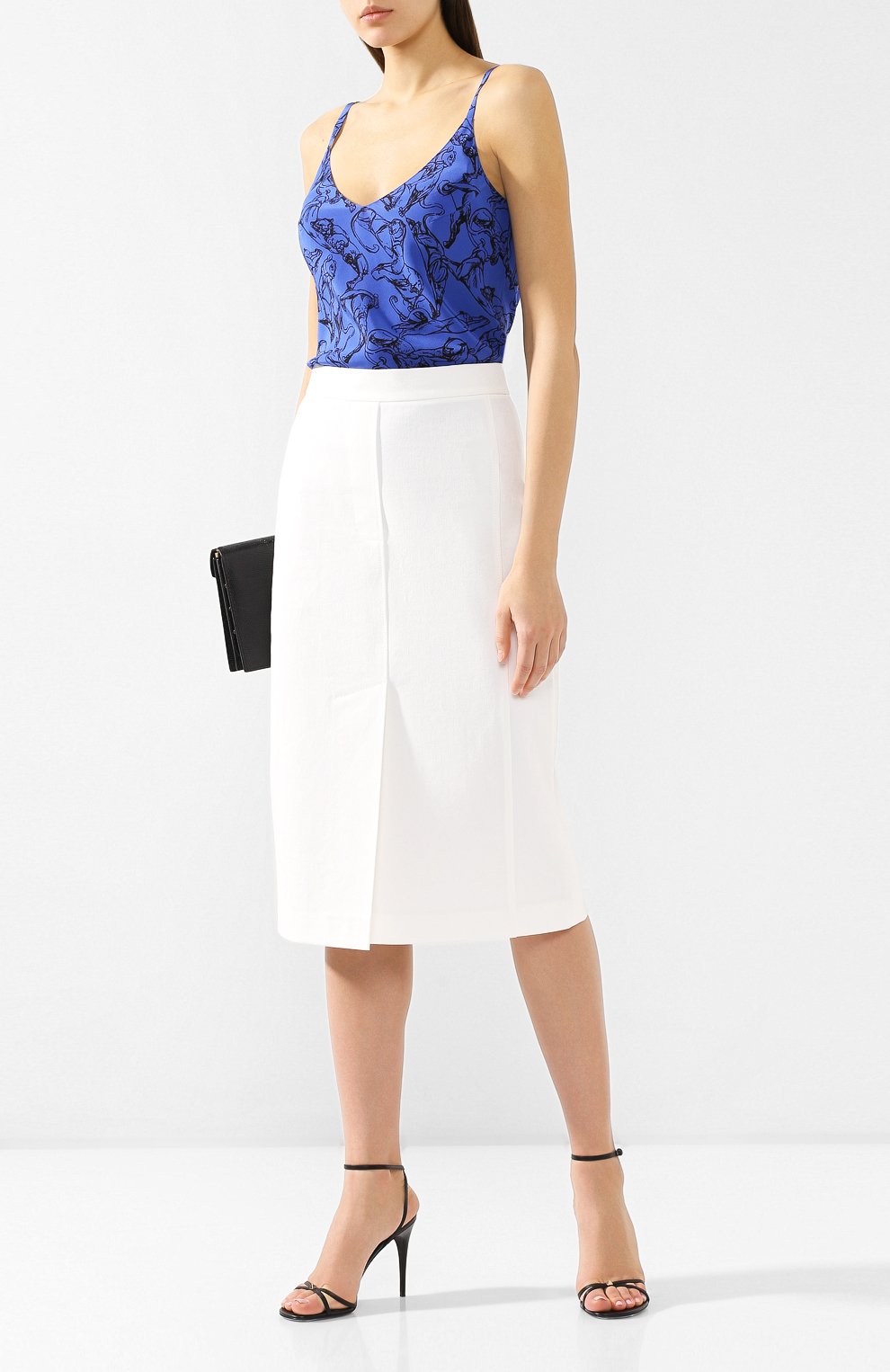 Хлопковая юбка CHAPURIN кремового цвета по цене 29200 руб., арт. 9P88-17065, фото 2 Хлопковая юбка CHAPURIN, арт. 9P88-17065, фото 2