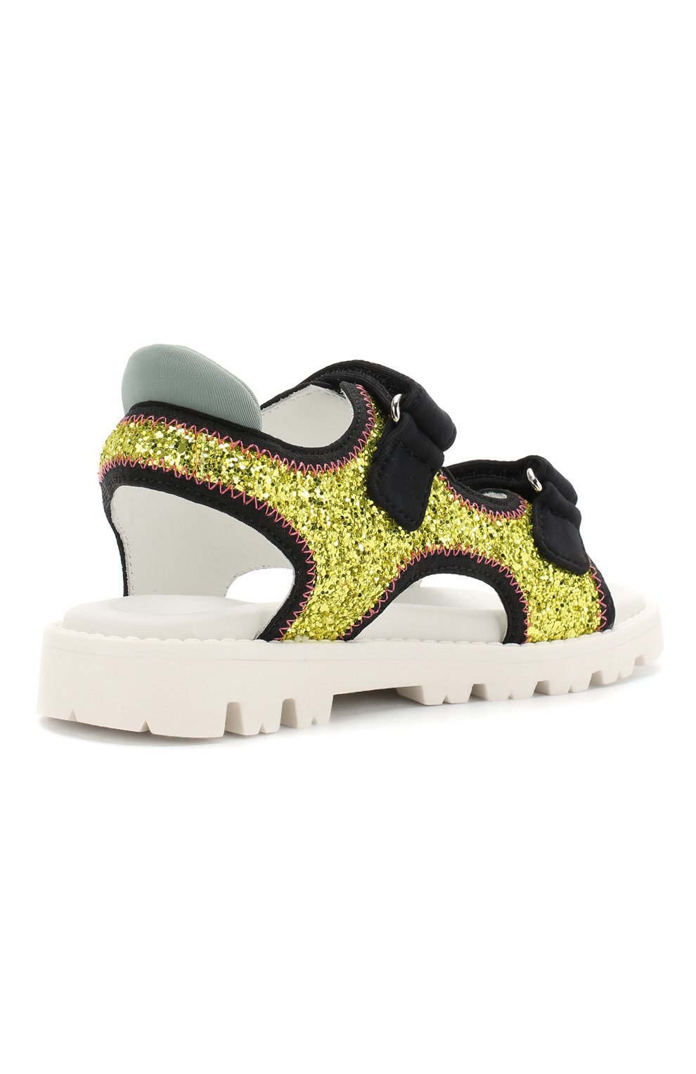 Текстильные сандалии с глиттером MARNI, арт. 58815/28-35, фото 3