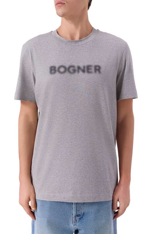 Хлопковая футболка Bogner 58086604 Серый  58086604 Фото 3