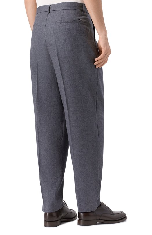 Шерстяные брюки Emporio Armani EM003013/AF18507 Серый  EM003013/AF18507 Фото 4