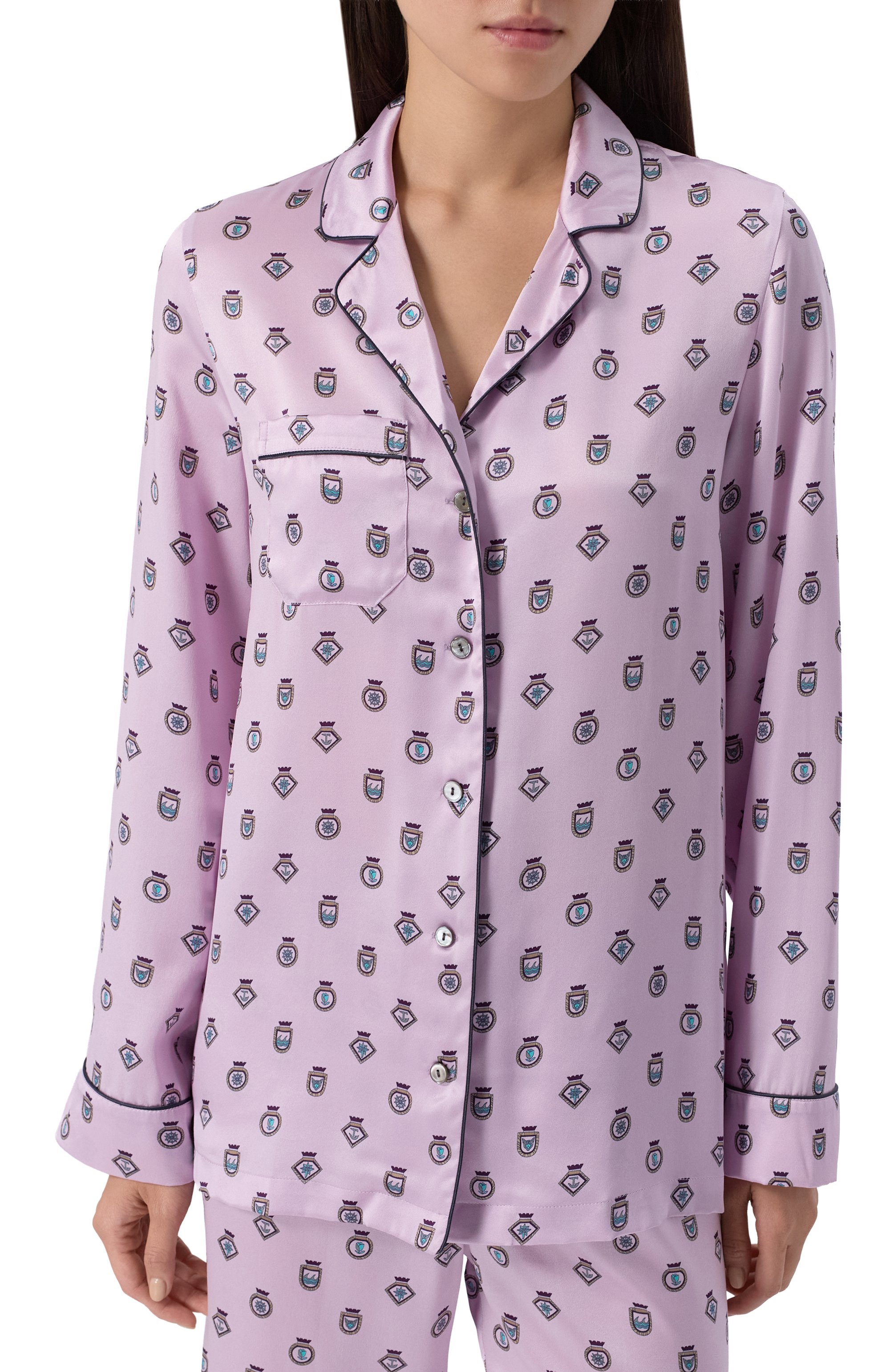 Шелковая пижама DEREK ROSE, арт. 2050-BRIN117, фото 3