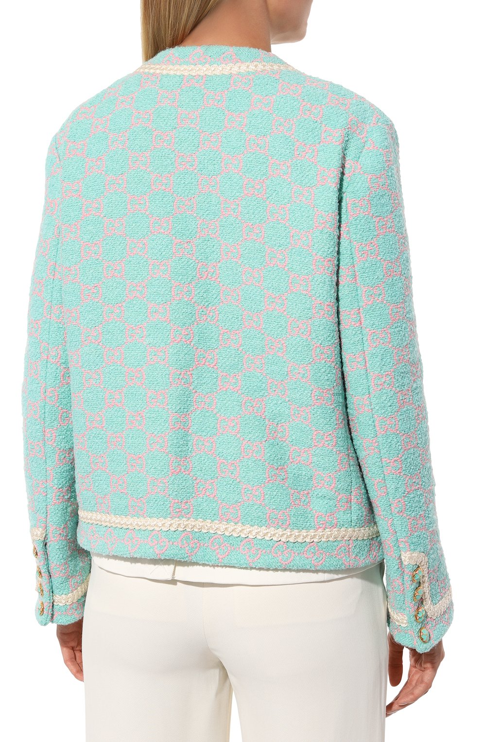 Жакет из хлопка и шерсти GUCCI, арт. 569171 ZAAMP, фото 4