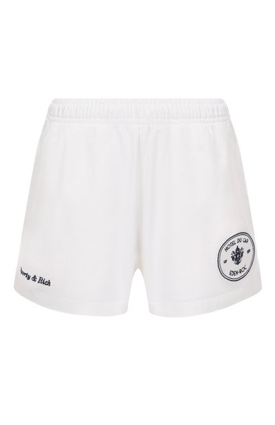 Женские хлопковые шорты sporty & rich x hotel eden roc SPORTY AND RICH, арт. SH03760666WH01