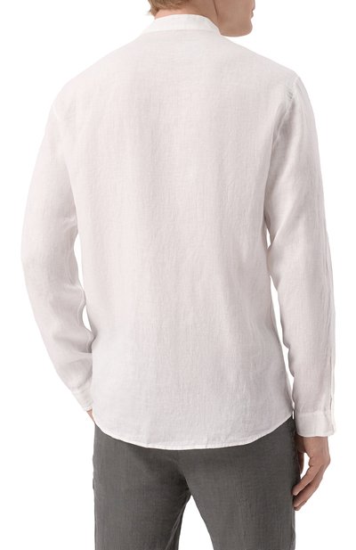 Льняная рубашка TRANSIT белого цвета по цене 36100 руб., арт. CFUTRZV311, фото 4 Льняная рубашка TRANSIT, арт. CFUTRZV311, фото 4
