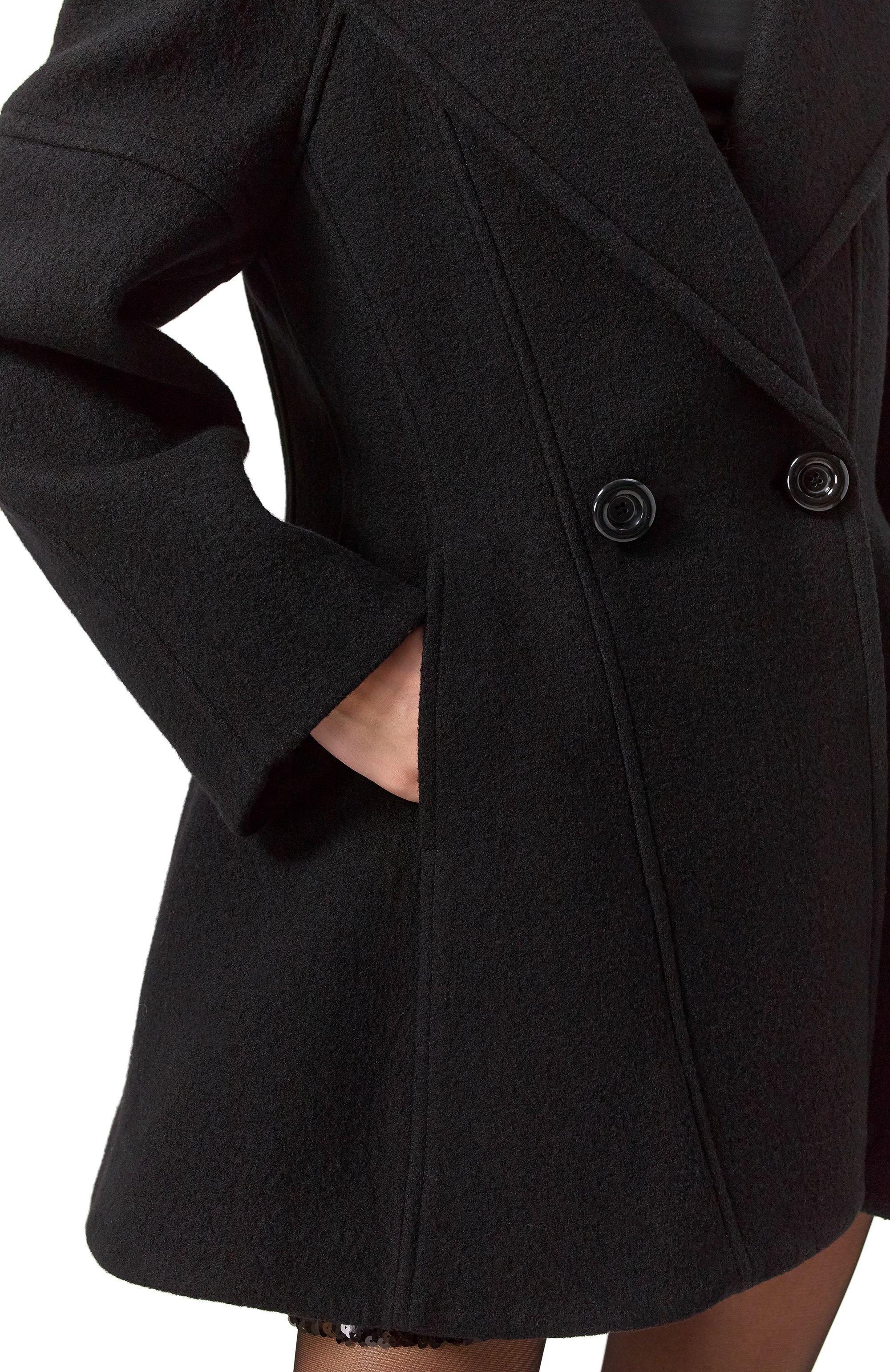 Шерстяное полупальто NINA RICCI, арт. 24ACMA002WV0321, фото 5