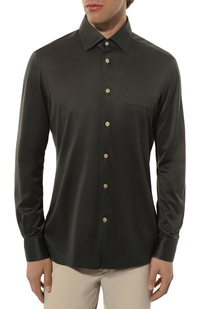 Хлопковая рубашка KITON, арт. UMCNERH0841313, фото 3