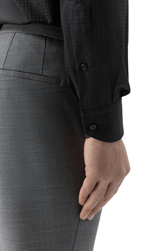 Хлопковая сорочка Zilli TUXA01M010004211U Чёрный  TUXA01M010004211U Фото 5