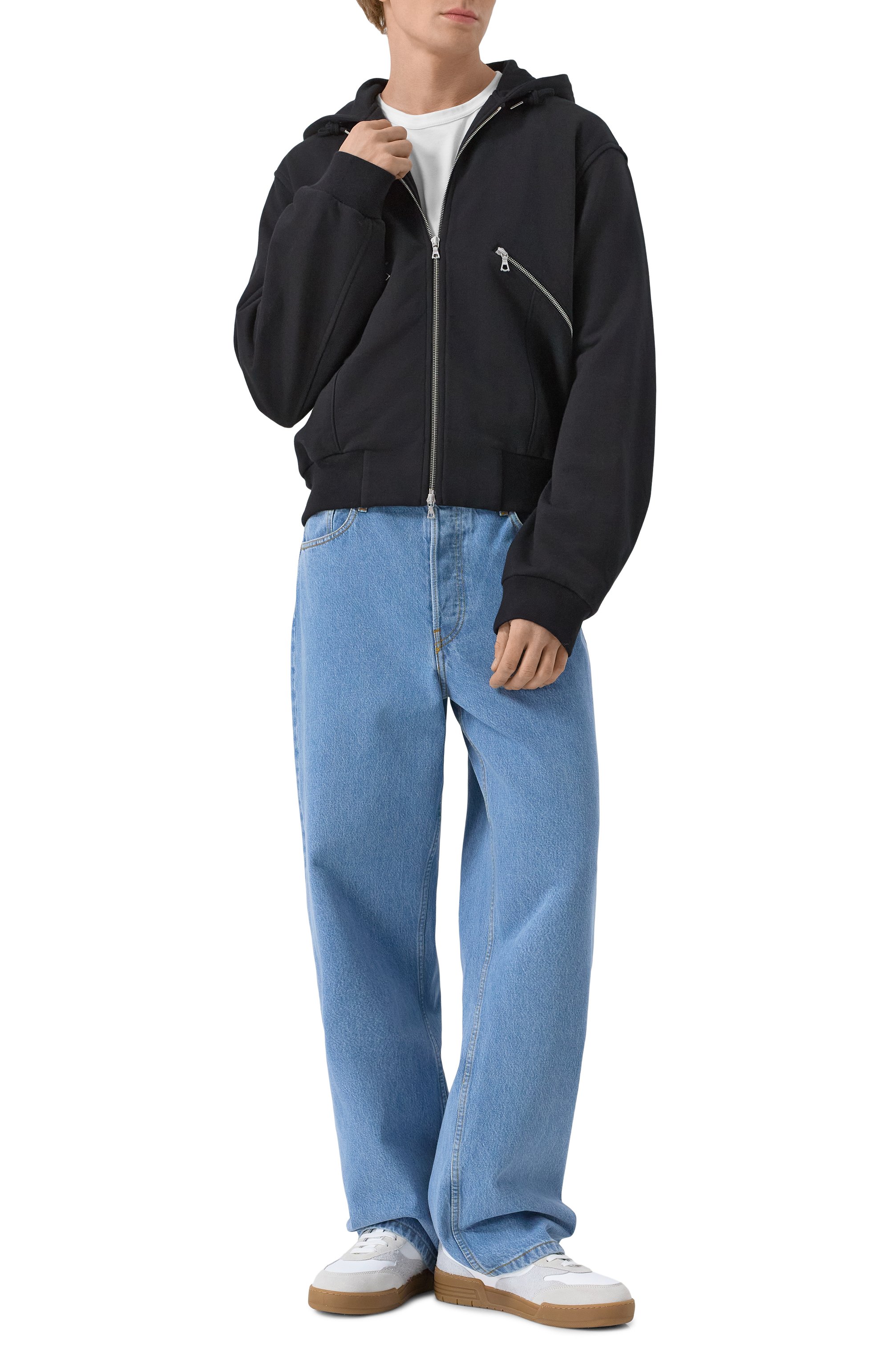 Хлопковая толстовка DRIES VAN NOTEN черного цвета по цене 83050 руб., арт. 251-021161-1610, фото 2 Хлопковая толстовка DRIES VAN NOTEN, арт. 251-021161-1610, фото 2