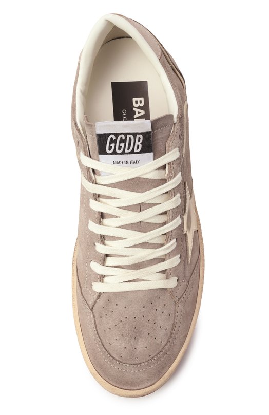 Замшевые кеды Ball Star Golden Goose Deluxe Brand GWF00327.F007474 Бежевый  GWF00327.F007474 Фото 6
