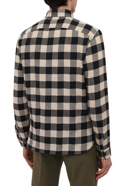 Рубашка из хлопка и льна RRL, арт. 782856993, фото 4