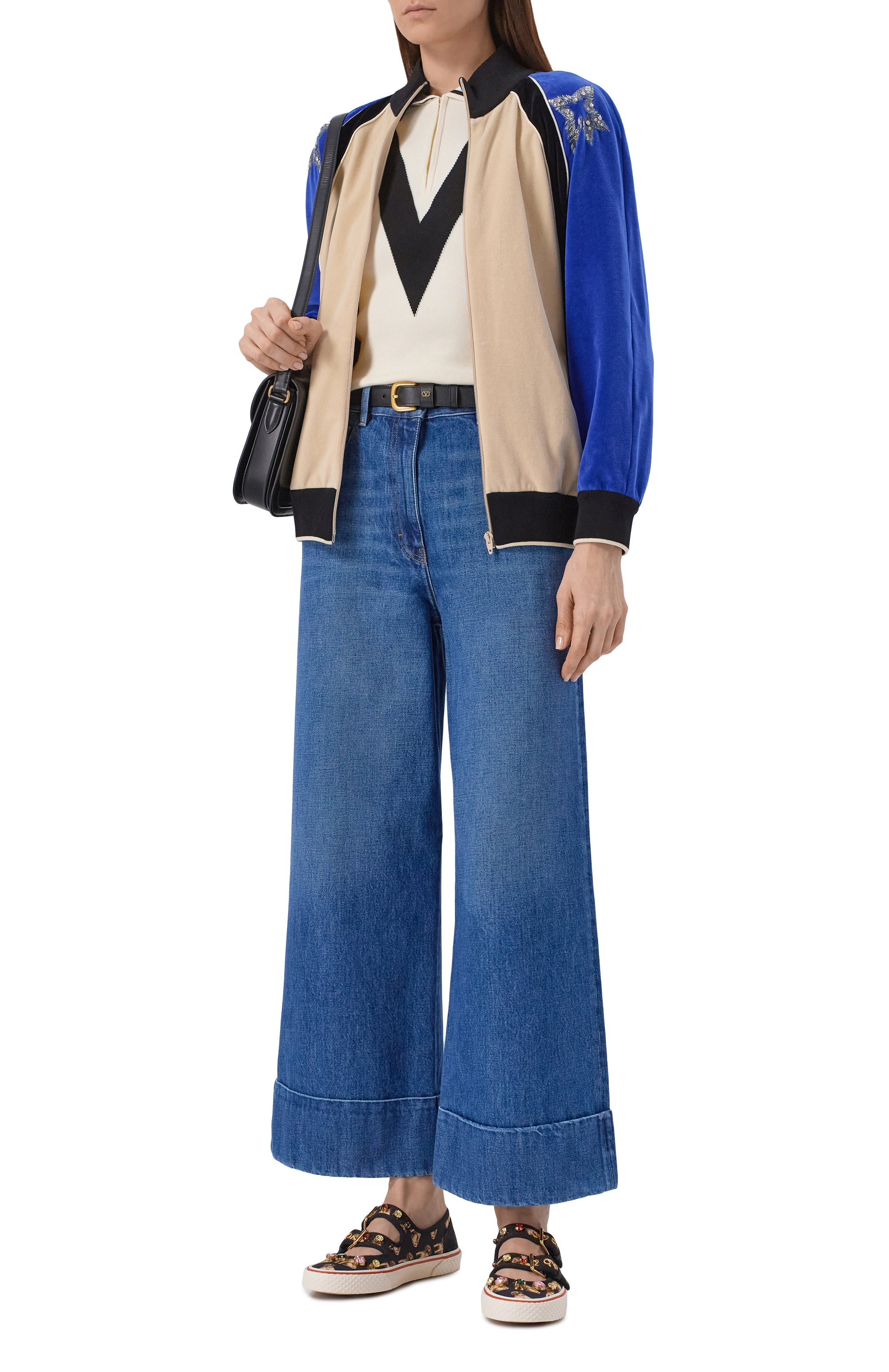 Джинсы VALENTINO синего цвета по цене 140000 руб., арт. 8B3DD29K/9Y8, фото 2 Джинсы VALENTINO, арт. 8B3DD29K/9Y8, фото 2