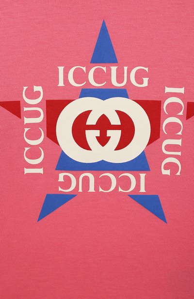 Хлопковая футболка GUCCI, арт. 600127/XJDZ7, фото 3
