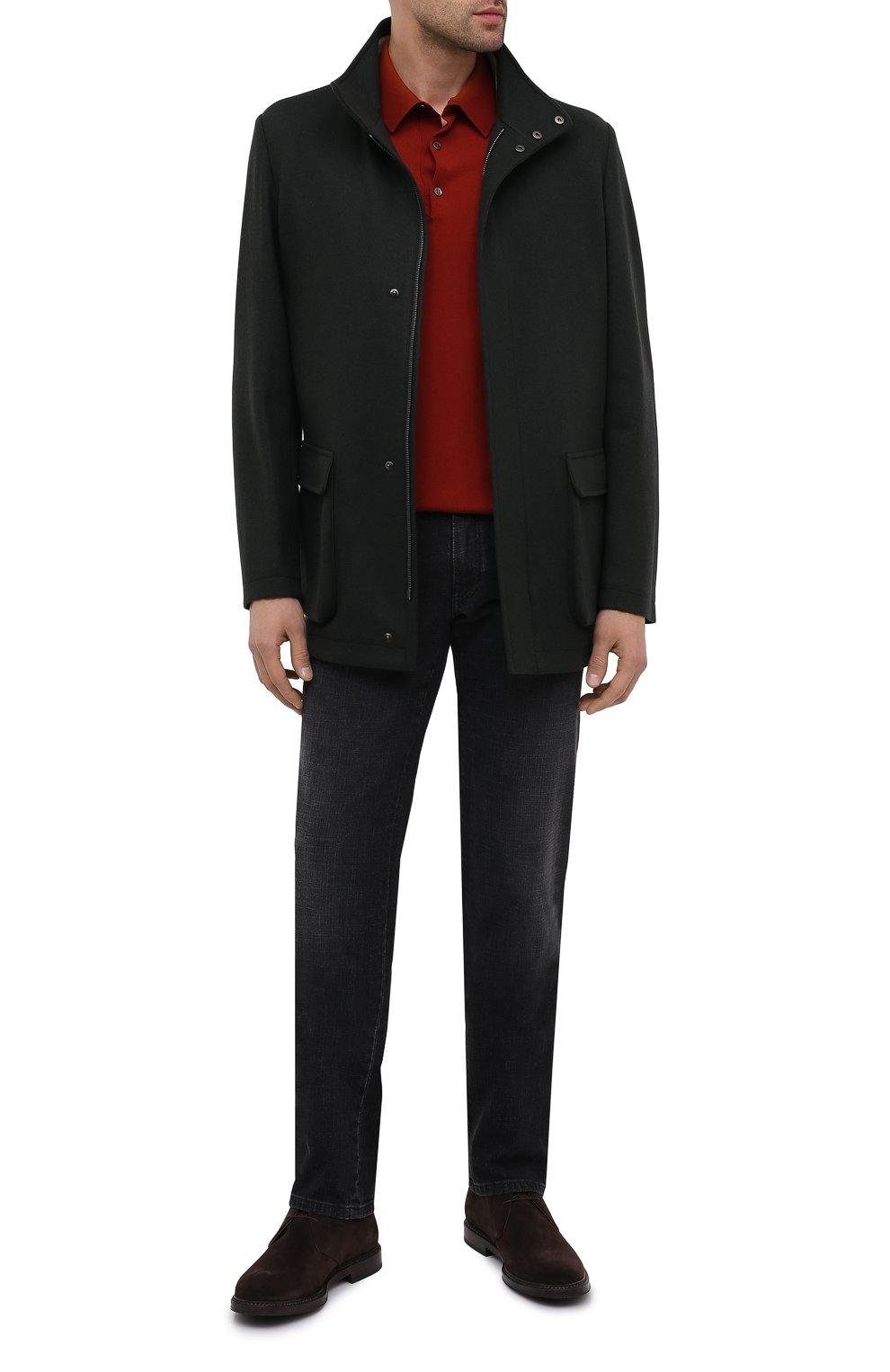 Кашемировая куртка LORO PIANA темно-зеленого цвета по цене 369500 руб., арт. FAL2231, фото 2 Кашемировая куртка LORO PIANA, арт. FAL2231, фото 2