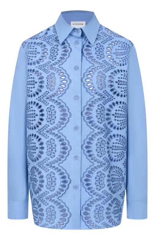 Хлопковая рубашка P.A.R.O.S.H. D381301/CANNES Голубой D381301/CANNES