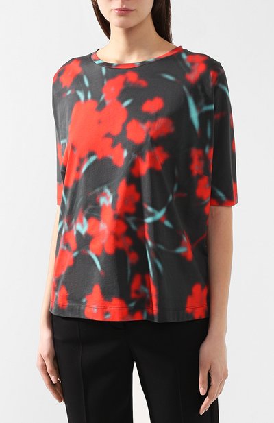 Хлопковый топ DRIES VAN NOTEN красного цвета по цене 26200 руб., арт. 191-31193-7624, фото 3 Хлопковый топ DRIES VAN NOTEN, арт. 191-31193-7624, фото 3