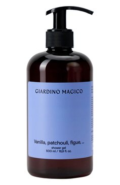 Увлажняющий гель для душа vanilla, patchouli, figue (500ml) GIARDINO MAGICO бесцветного цвета, арт. 4640200324139 | Фото 1 (Назначение: Для тела; Региональные ограничения белый список (Axapta Mercury): Не проставлено; Нос: Не проставлено; Тип продукта: Гели)