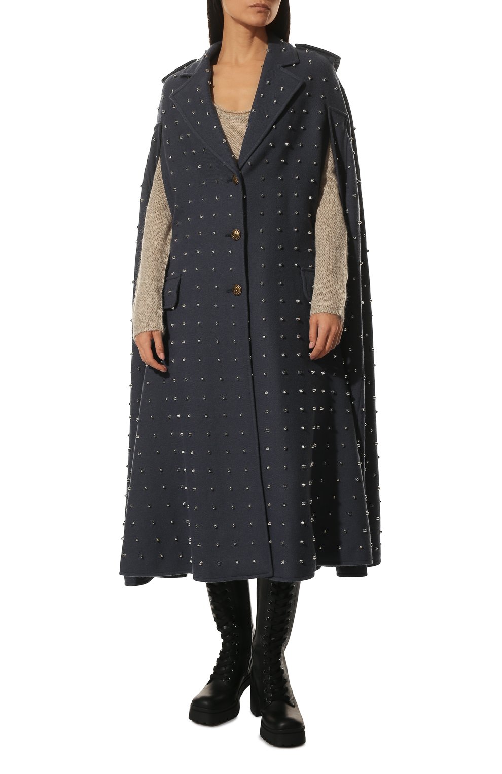 Шерстяной кейп MIU MIU, арт. MS1861-1ZQT-F0154, фото 3