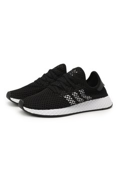 Женские текстильные кроссовки deerupt runner ADIDAS ORIGINALS черного цвета, арт. BD7890 | Фото 1 (Материал внешний: Текстиль, Кожа; Подошва: Платформа; Материал сплава: Проставлено; Материал утеплителя: Без утеплителя; Драгоценные камни: Проставлено; Стили: Кэжуэл; ширина носка стельки: 8,5; толщина подошвы: 3,5, 3,3)