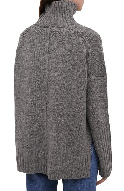 Шерстяной свитер ZADIG AND VOLTAIRE серого цвета по цене 30950 руб., арт. WKMF1101F, фото 4 Шерстяной свитер ZADIG AND VOLTAIRE, арт. WKMF1101F, фото 4
