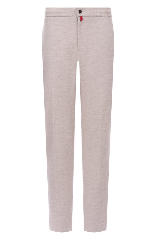 Брюки из хлопка и шерсти Kiton UPLACRK0131H03 Бежевый UPLACRK0131H03