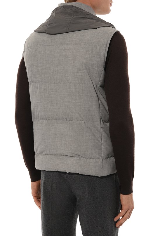Утепленный жилет Corneliani 94C5A1-9420156 Серый  94C5A1-9420156 Фото 6