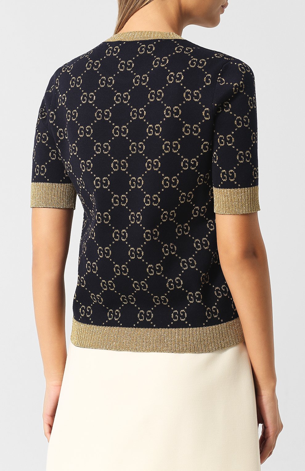 Хлопковый топ GUCCI, арт. 526759/X9W83, фото 4