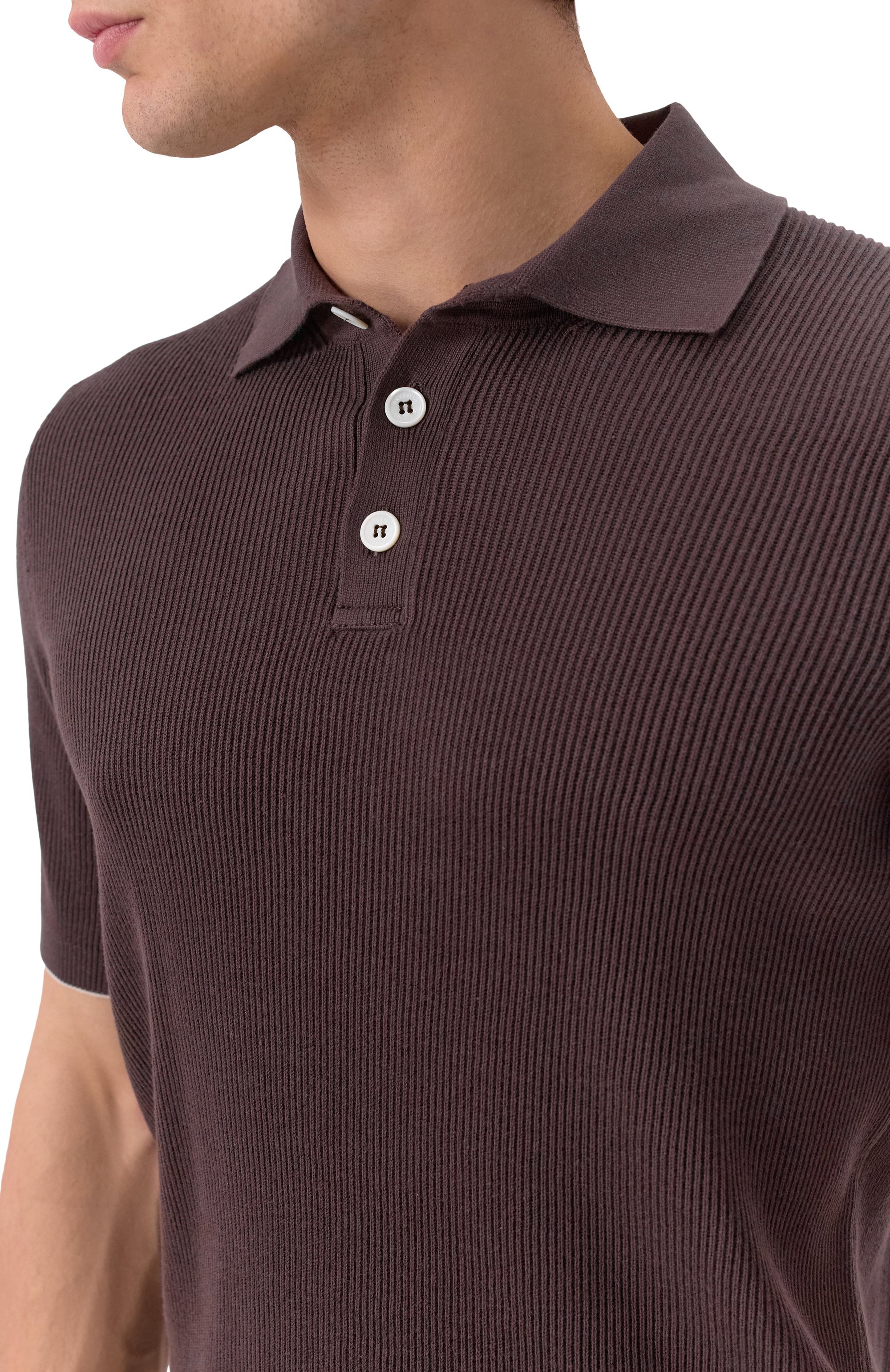 Хлопковое поло BRUNELLO CUCINELLI, арт. M29400005, фото 5