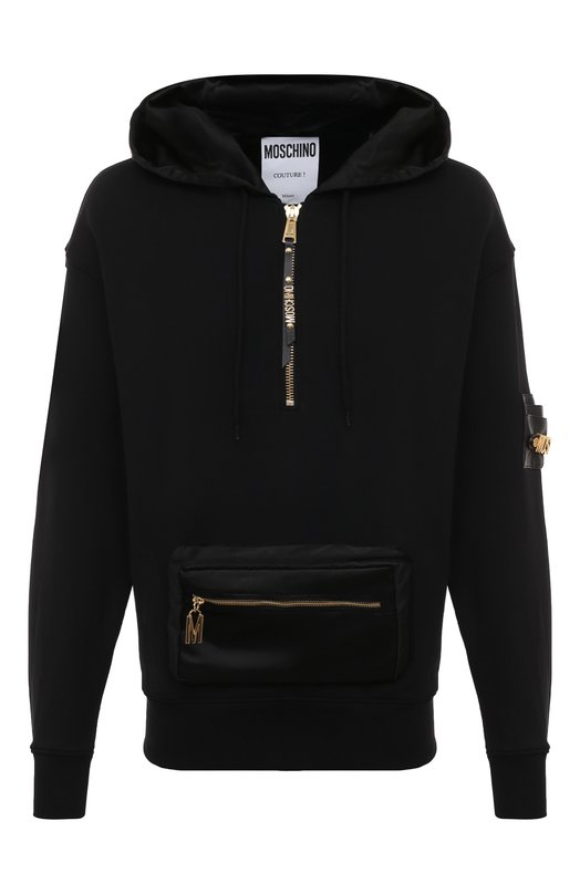 

Хлопковое худи Moschino, Чёрный