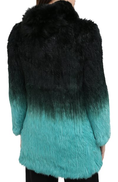 Шуба из меха кролика с шарфом ARMANI COLLEZIONI, арт. SML01P/SMP20, фото 4