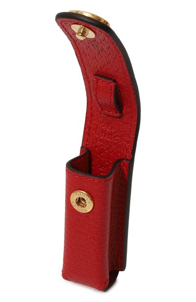 Кожаный футляр для помады GUCCI красного цвета по цене 36000 руб., арт. 615998 DJ2QS, фото 3 Кожаный футляр для помады GUCCI, арт. 615998 DJ2QS, фото 3
